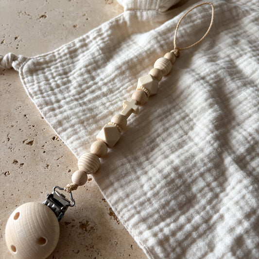 Attache-tétine JOUR DE BAPTÊME